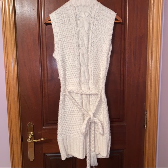 Bebe Long Knit Sleeveless Cardigan - Picture 2 of 3